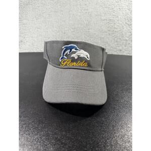 Florida Sun‎ Visor Men One Size Adjustable Strap Travel Vacation Hat Dolphin
